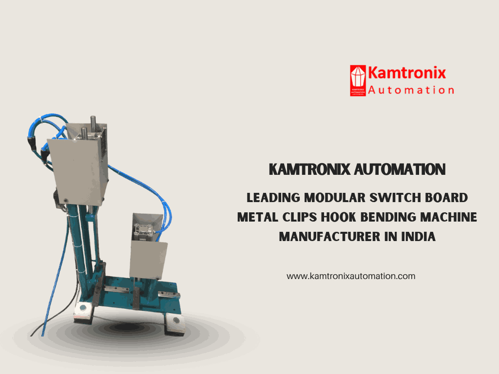 Modular Switch Board Metal clips hook Bending Machine