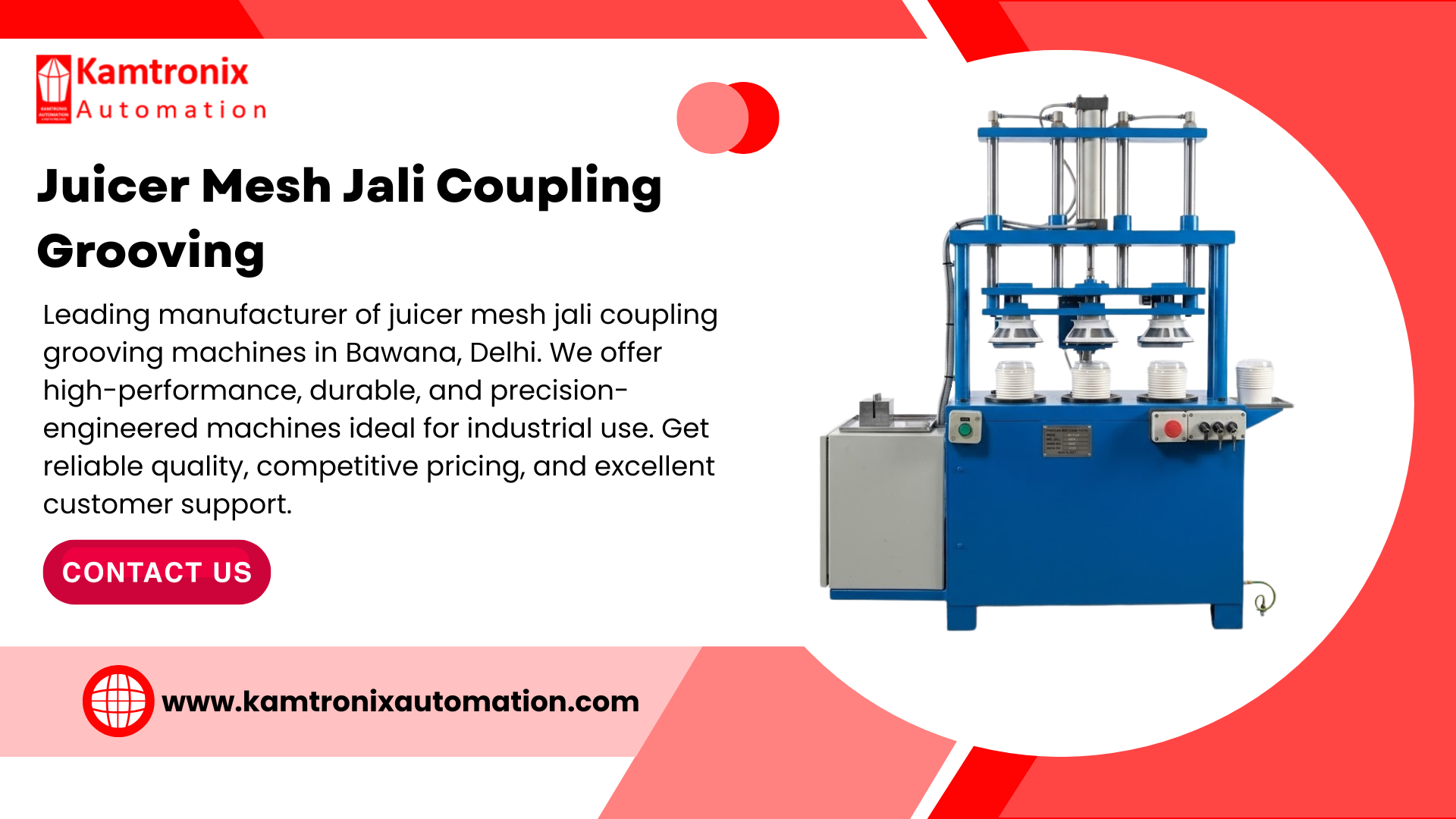 Juicer Mesh Jali Coupling Grooving Machine in Bawana